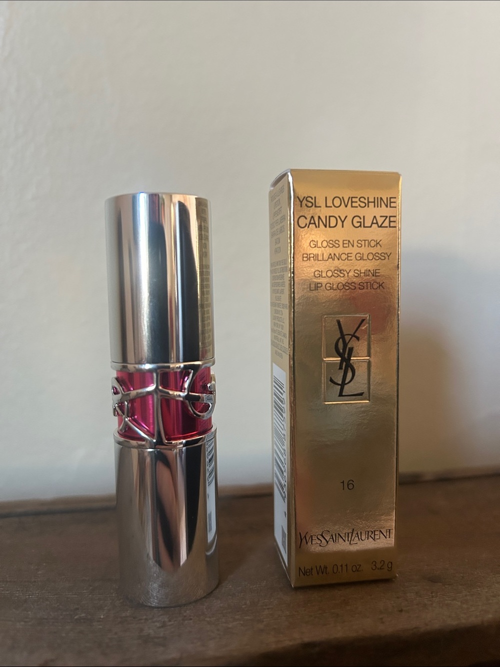 Yves Saint Laurent LoveShine Candy Glaze Lip Gloss Stick - Pink
